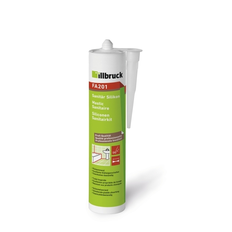 Illbruck FA201 siliconen sanitairkit 310 ml trijs